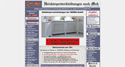 Desktop Screenshot of heizkoerperverkleidungen.de